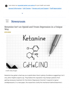 JohnsHopkins1-thumbnail-Ketamine Isn’t an Opioid, and it Treats Depression in a Unique Way